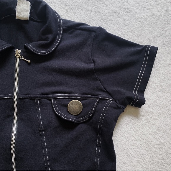 funky vintage contrast stitch shirt🍋🍒🍏🍊 - Picture 2 of 4